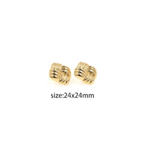 18K Gold Filled Square Stud Earrings,Everyday Earrings,Minimalist Earrings,Dainty Earrings