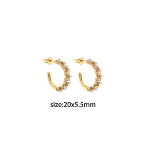 18K Gold Filled Round Stud,Pearl Eearrings,Minimalism Earrings,Everyday Earrings,Handmade Earrings