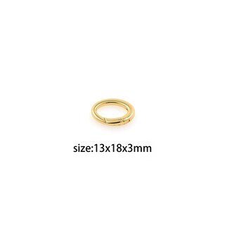 10 Moschettoni Ovali In Ottone Per Gioielli, Chiusure A Molla Piccole Per Collane E Braccialetti (8x4,5mm E 10x5,8mm)
