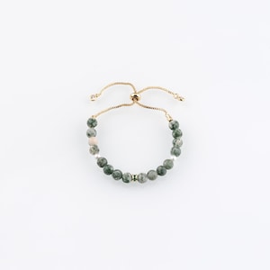 18K Gold Filled Ball Bracelet-Beaded Bracelet-Adjustable Bracelet-Gift for Her