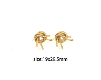 18K Gold Filled Knot Stud Earrings,Dainty Earring,Eeveryday Earrings,Minimalist Earrings