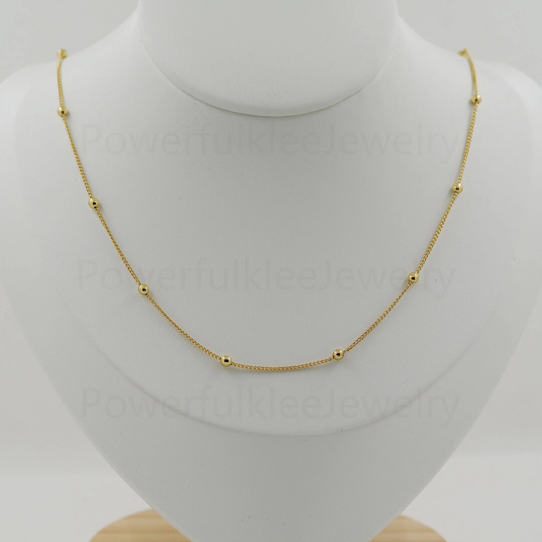 ★VINTAGE HOLLYWOOD★送料込★韓国★Basic Ball Chain Necklace VTG Korea 11mm Silver Balls On 36” Chain Necklace | eBay