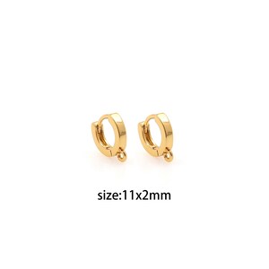 18K Gold Filled Round Earrings,Dainty Hoop Earrings,Everyday Earrings,Handmade Earrings