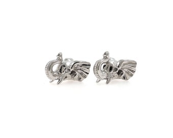 18K Gold Filled Elephant Head Spacer Bead,elephant Beads,diy
