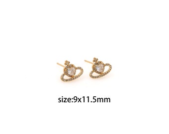 18K Gold Filled Heart Stud Earrings,Everyday Earrings,Minimalist Earrings,Dainty Earrings