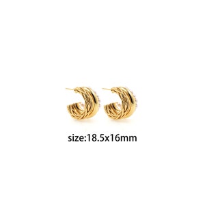 18K Gold Filled Pearl Stud Earrings,Dainty Earrings,Gold Huggies Hoops,Minimalist Earrings,Gift for Her