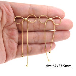 18K Gold Filled Bow Stud Earrings,Dainty Hoops,Everyday Earrings,Minimalist Earrings