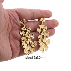 18K Gold Filled Leaf Earrings,Dainty Earrings,Minimalist Earrings,Everyday Earrings
