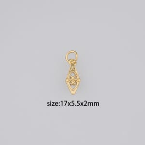 20pcs 18K Gold Filled Arrow Pendant,Dainty Arrow Charm Earrings Necklace for DIY Jewelry Making Supply
