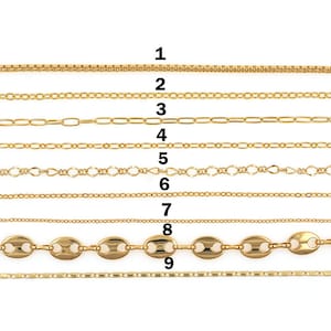 18K Gold Filled Cable Chain Necklace,Dainty Thin Link Chain Necklace for Women DIY Jewelry Making Supply