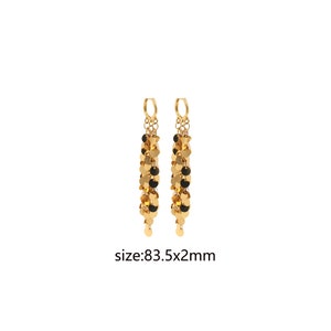 18K Gold Filled Disc Earrings,Tassel Earrings,Everyday Earrings,Minimalist Earrings