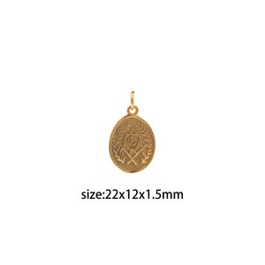 18K Gold Filled Astrology Pendant,Dainty Symbol Charm Earrings Necklace for DIY Jewelry Making Supply