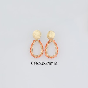 18K Gold Filled Beaded Stud Earrings,Dainty Oval Earrings,Everyday Earrings,Minimalist Earrings