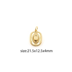 Ciondolo a forma di cappello da cowboy riempito in oro 18 carati, collana di orecchini con ciondoli a forma di cappello delicato per la fornitura di gioielli fai-da-te