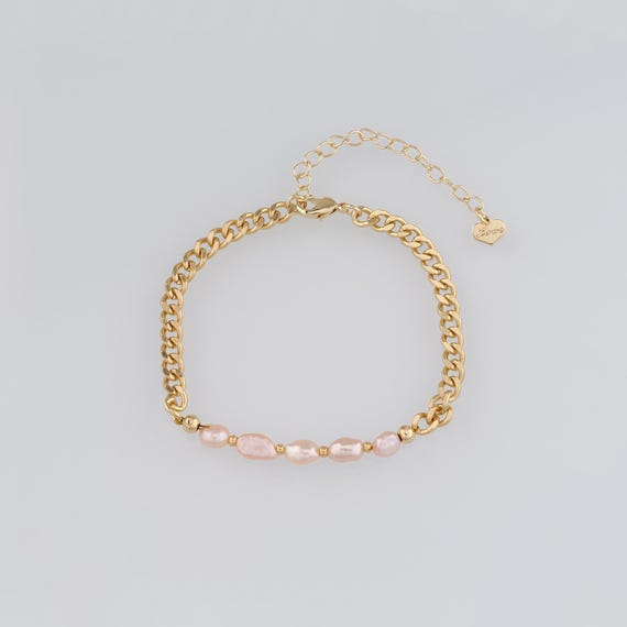 Bracciale catena cutting cross zirconi centrali | Marlù Gioielli