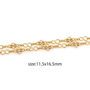 18K Gold Filled Infinity Link Necklace,Infinity Chain,Minimalist Necklace for DIY Jewelry Making Supply