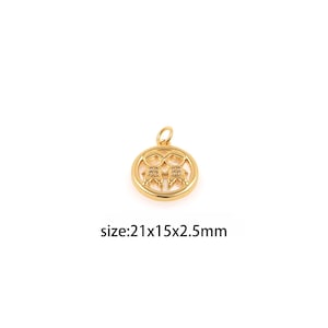 18K Gold Filled Boy Pendant,CZ Micro Pave Boy Charm Earrings Necklace for DIY Jewelry Making Supply