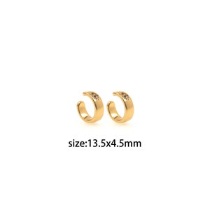 18K Gold Filled Evil Eye Hoop Earrings,Everyday Earrings,Dainty Earrings,Cartilage Ear Clip