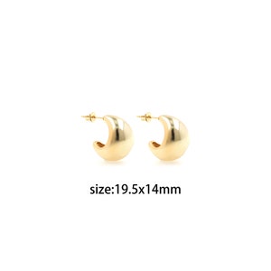 18K Gold Filled Teardrop Stud,Minimalism Earrings,Everyday Earrings,Handmade Earrings