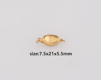 14k Gold Filled 22mm Curved Minimalist Infinity S-hook Closure