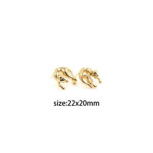 18K Gold Filled Leopard Stud Earrings,Animal Earring,Dainty Earrings,Gold Earrings,Minimalist Earrings,Everyday Earrings