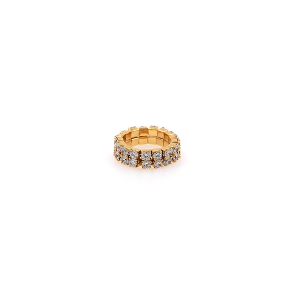 18K Gold Filled Zircon Ring,CZ Ring,Everyday Rings,Minimalist Ring,Open Ring,Adjustable Ring