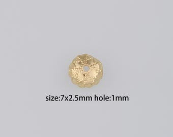 20Pcs 18K Gold Filled Flower Bead Caps,Pearl Caps,DIY Jewelry Making Supply