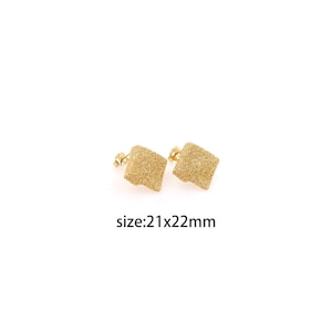 18K Gold Filled Square Stud Earrings,Everyday Earrings,Minimalist Earrings,Dainty Earrings