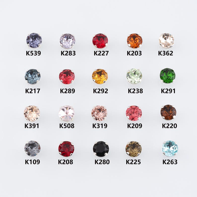 84pcs Multiple Colors Available Round Crystal,sew-on Rhinestone ...
