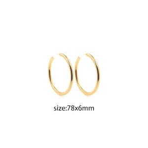 18K Gold Filled Thin Stud Earrings,Thin Earrings,Minimalism Hoops,Dainty Hoops Huggie
