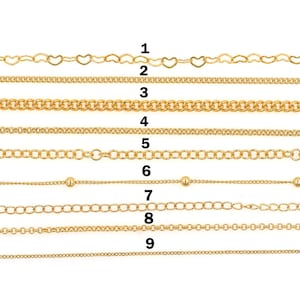 18K Gold Filled Kabelkettenhalskette, zierliche Herz-Gliederkettenhalskette für Frauen DIY Schmuckherstellung Versorgung