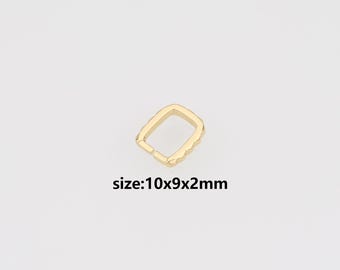 18K Gold Filled Pendant Pinch Bail Clasp,Necklace Hook Clasp for DIY Jewelry Necklace Bracelet