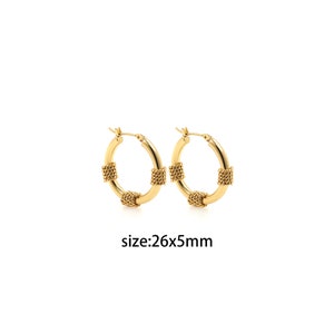 18K Gold Filled Round Hoop Earrings,Gold Hoop Earrings,Minimalist Earrings,Everyday Earrings,Dainty Eearrings