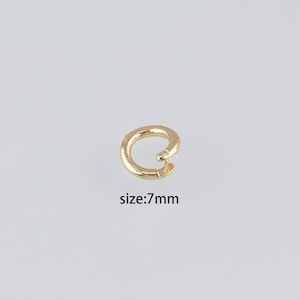 20Pcs 18K Gold Filled Jump Rings,Round Open Jump Rings Bulk Charm Necklace Bracelet for DIY Jewelry Making Supply