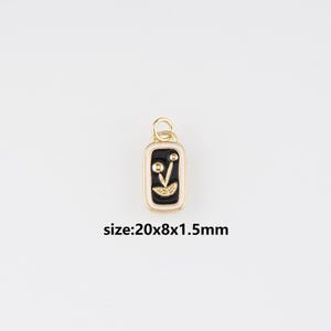 18K Gold gefüllte Löwenzahn Anhänger, Emaille Löwenzahn Charme Ohrringe Halskette für DIY Schmuckherstellung Versorgung