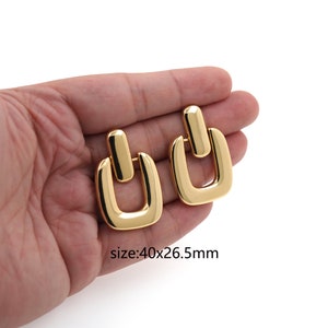 18K Gold Filled Square Stud Earrings,Everyday Earrings,Minimalist Earrings,Dainty Earrings