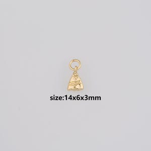Pendentif tête de poisson rempli d'or 18 carats, collier délicat de boucles d'oreilles à breloques en forme de poisson pour la fabrication de bijoux à bricoler soi-même