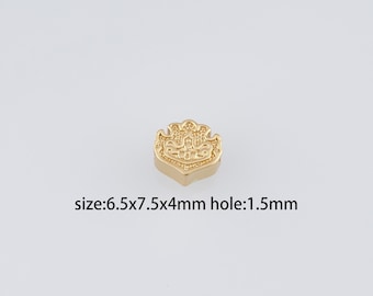20pcs 18K Gold Filled Geometric Spacer Beads,Dainty Geometric Beads,DIY Jewelry Making Supply