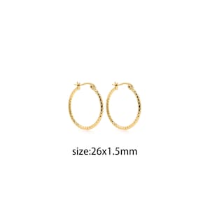 18K Gold Filled Thin Hoops,Thin Hoop Earrings,Minimalism Hoops,Dainty Hoops Huggie