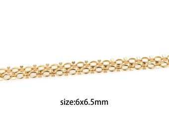 18K Gold Filled Oval Cabel Link Necklace,Oval Chain,Minimalist Necklace,Oval Choker,Adjustable Necklace