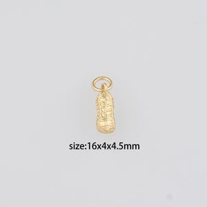 18K Gold Filled Peanut Pendant,Peanut Charm Earrings Necklace for DIY Jewelry Making Supply