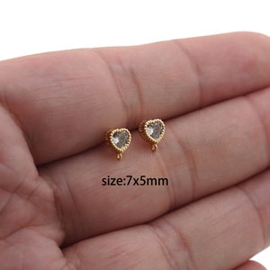 18K Gold Filled Heart Hoop Earrings,Dainty Earrings,Gold Hoops,Dainty Hoops Huggie