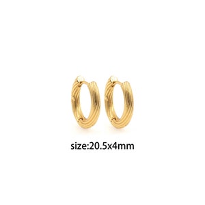 18K Gold Filled Thick Hoops,Thick Hoop Earrings,Minimalism Hoops,Dainty Hoops Huggie