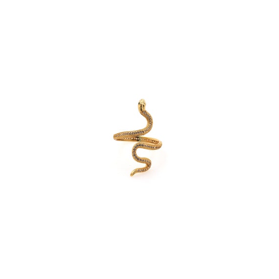 18K Gold Filled Snake Ring,Dainty Ring,Everyday Rings,Minimalist Ring,Open Ring,Adjustable Ring