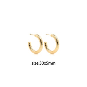 18K Gold Filled Texture Hoop Earrings,Dainty Hoop Earrings,Everyday Earrings,Handmade Earrings