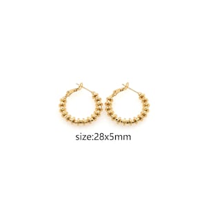 18K Gold Filled Round Hoop Earrings,Gold Earrings,Minimalist Earrings,Everyday Earrings,Dainty Eearrings