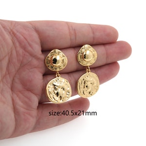 18K Gold Filled Portrait Stud Earrings,Dainty Earrings,Minimalist Earrings,Gold Hoop Earrings,Huggie Earrings