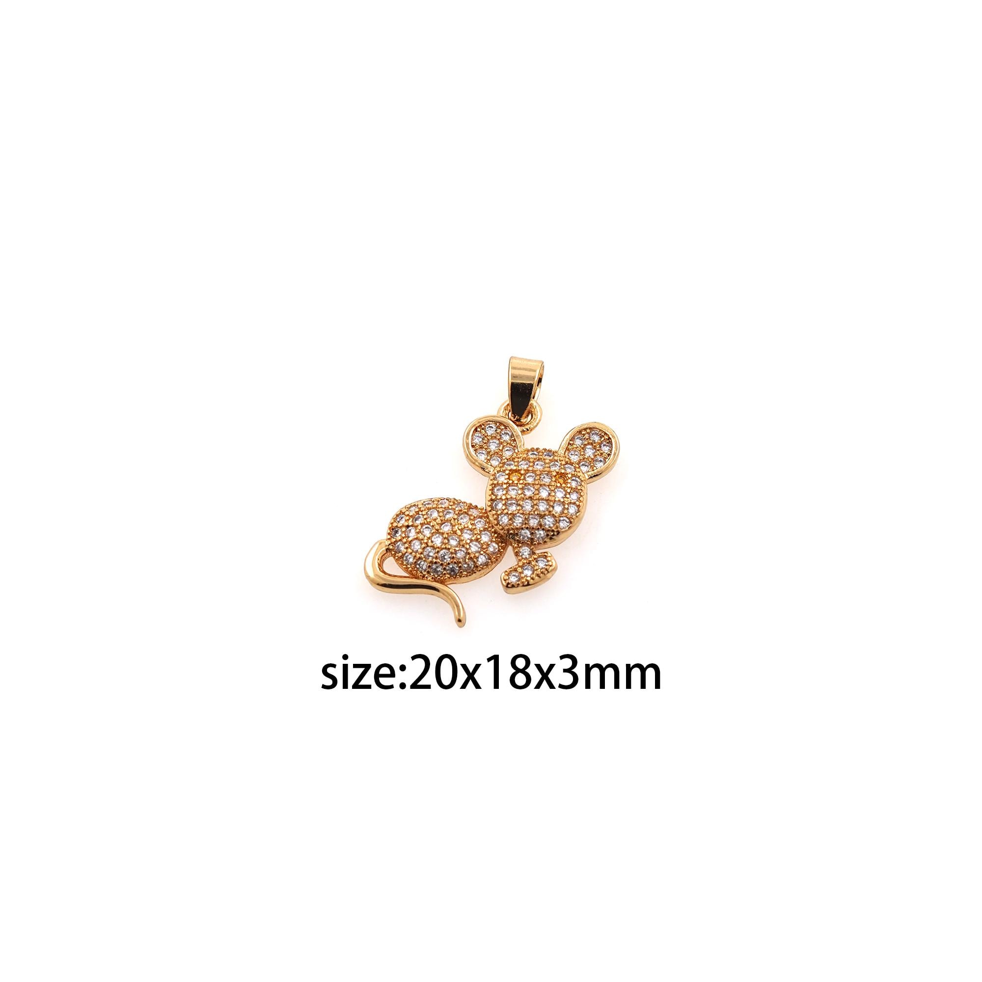 Boucles D'oreilles Fantaisie Argentées En Forme De Souris Love - Dimensions 20x18 Mm