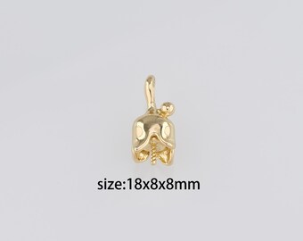 18K Gold Filled Flower Bead Caps,Dainty Pearl Bead Caps,DIY Jewelry Making Supply