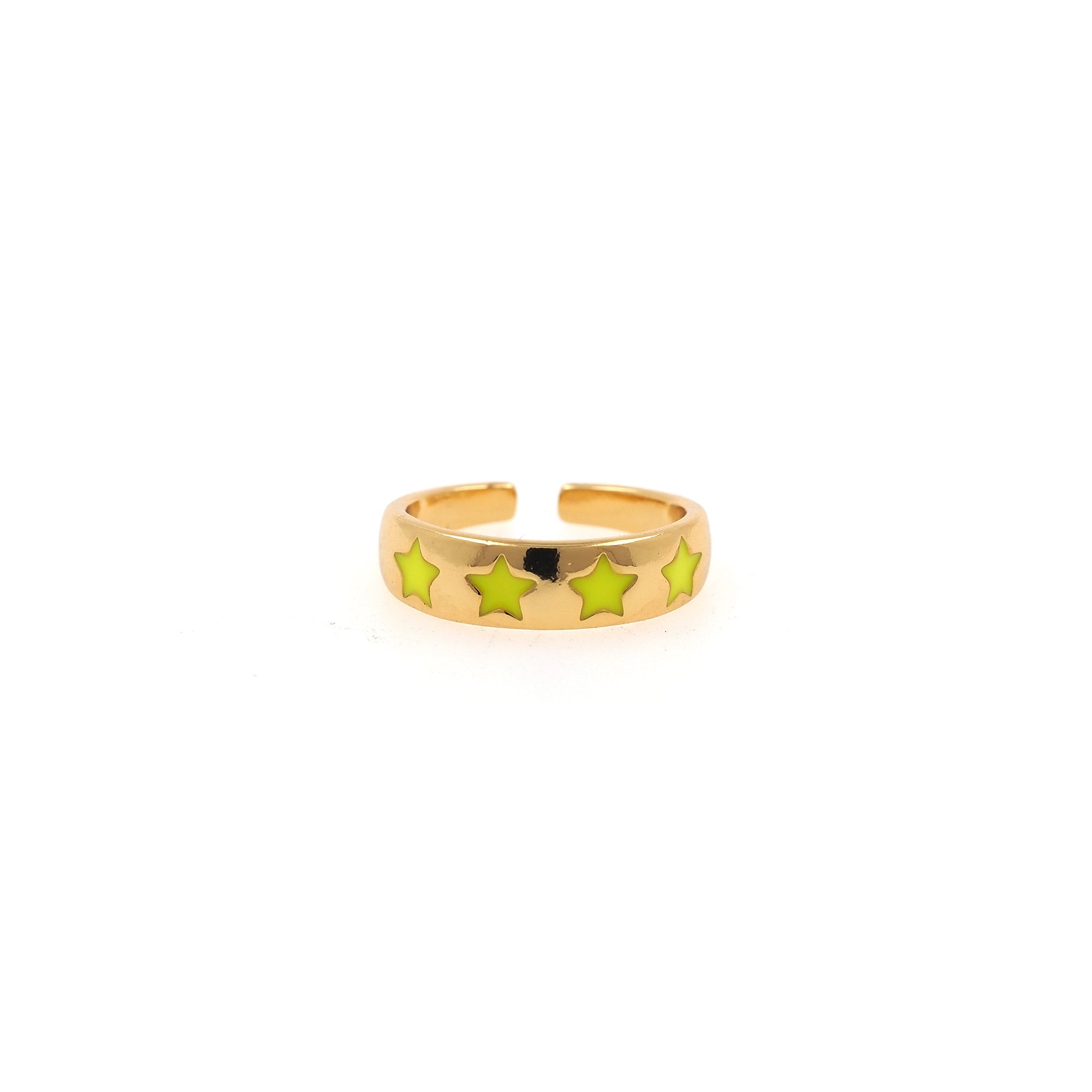 18K Gold Filled Star Rings,celestial Ring,enamel Ring,stackable Ring ...
